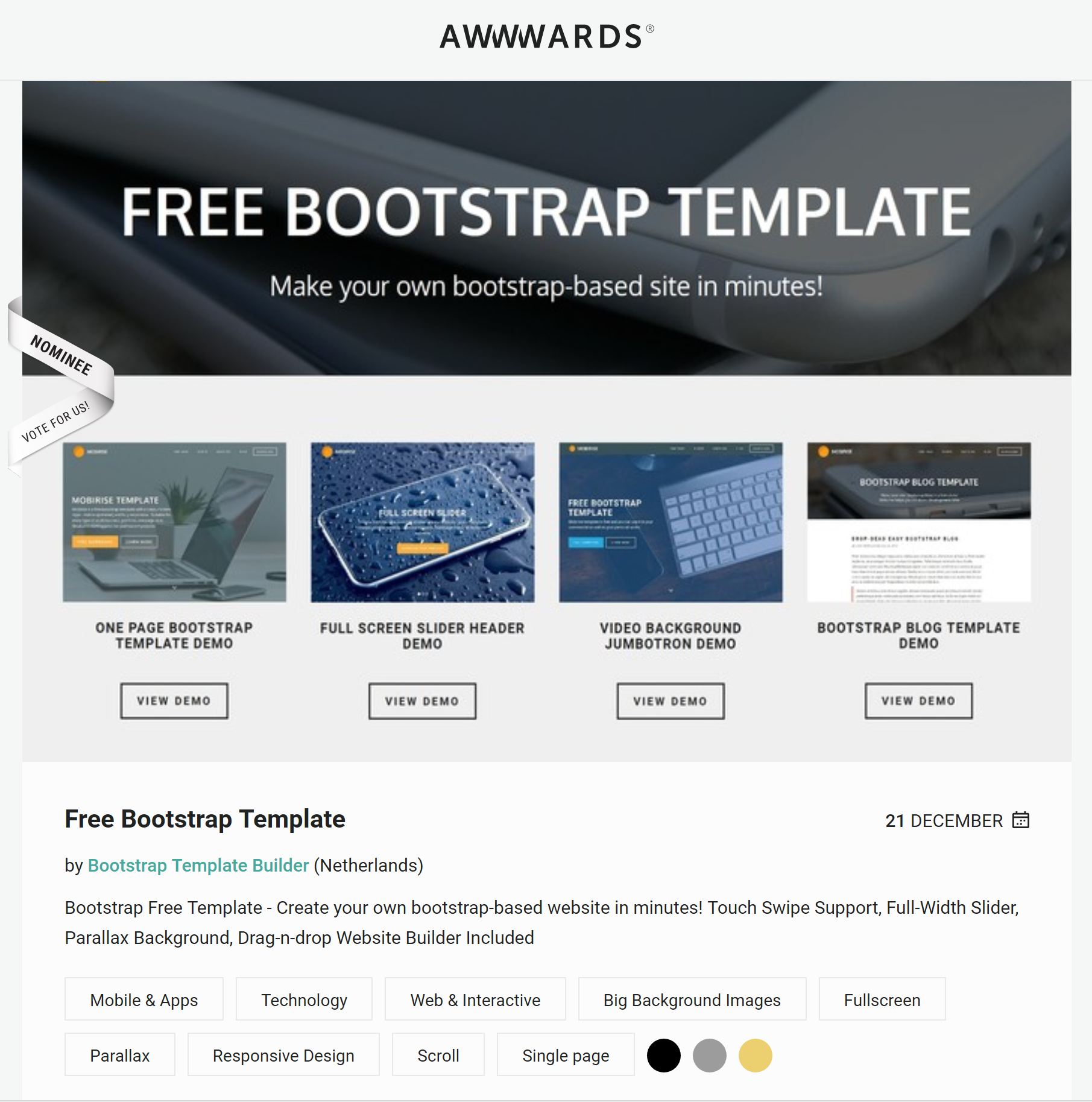 free html css bootstrap website templates