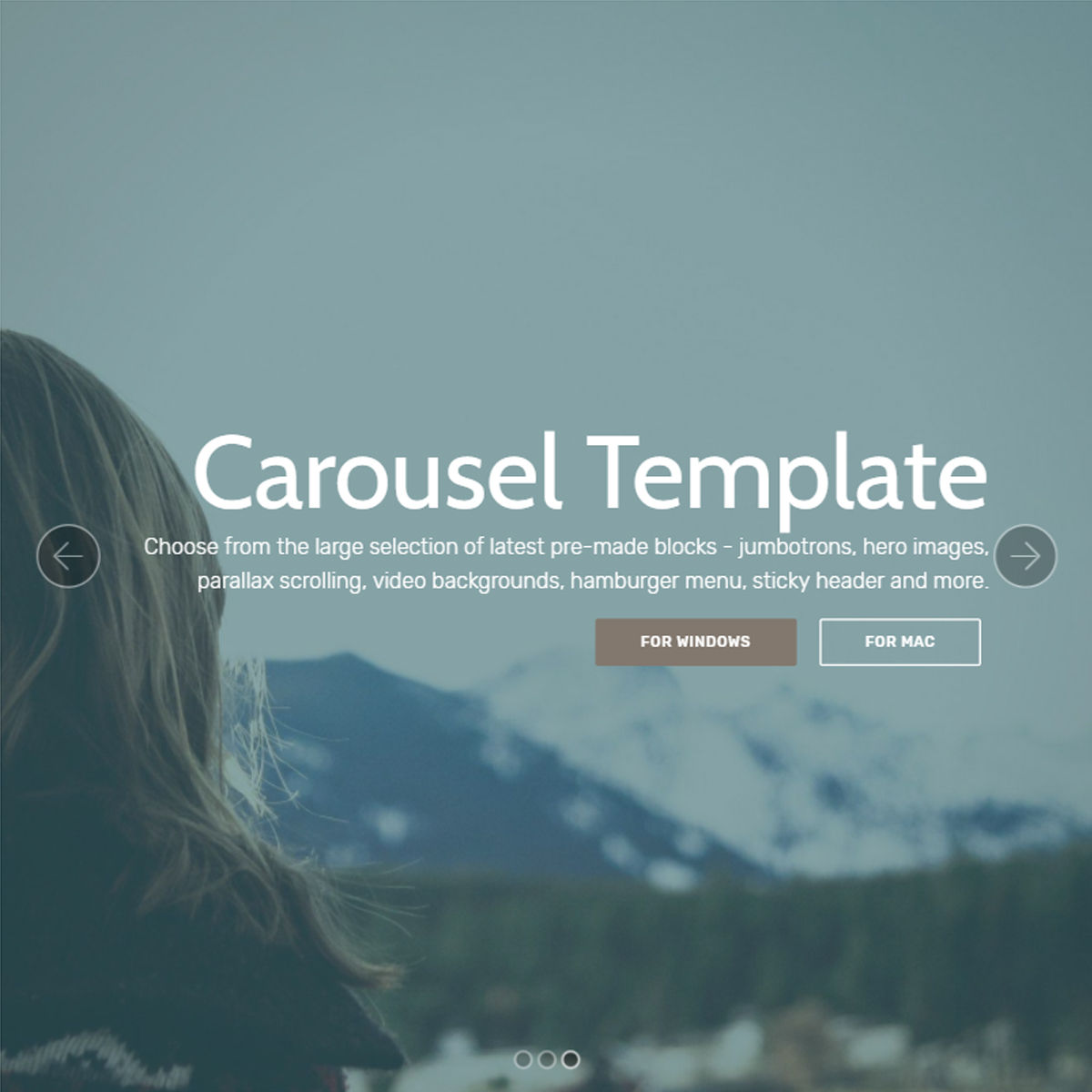 HTML Bootstrap  carousel  Templates