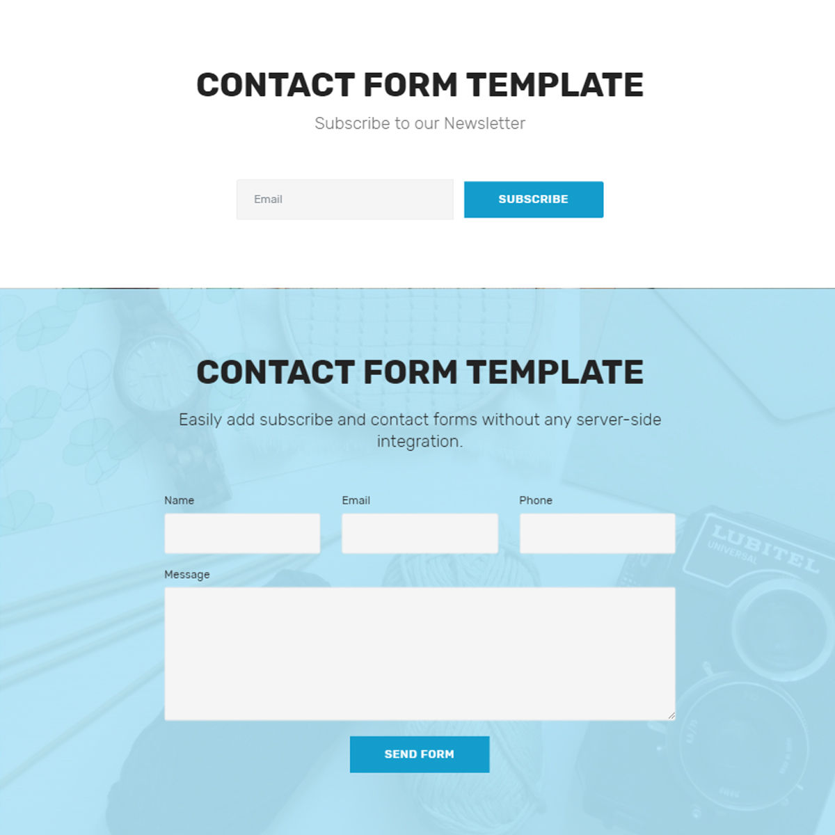 Responsive Bootstrap  contact form  Templates