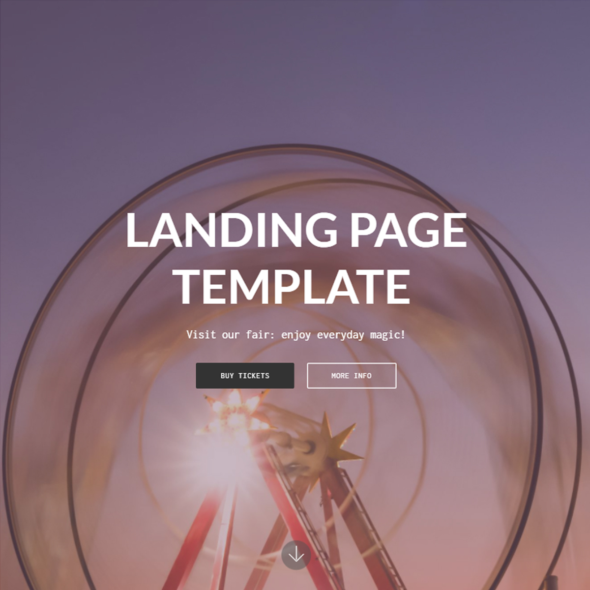 Responsive Landing Page Bootstrap Template