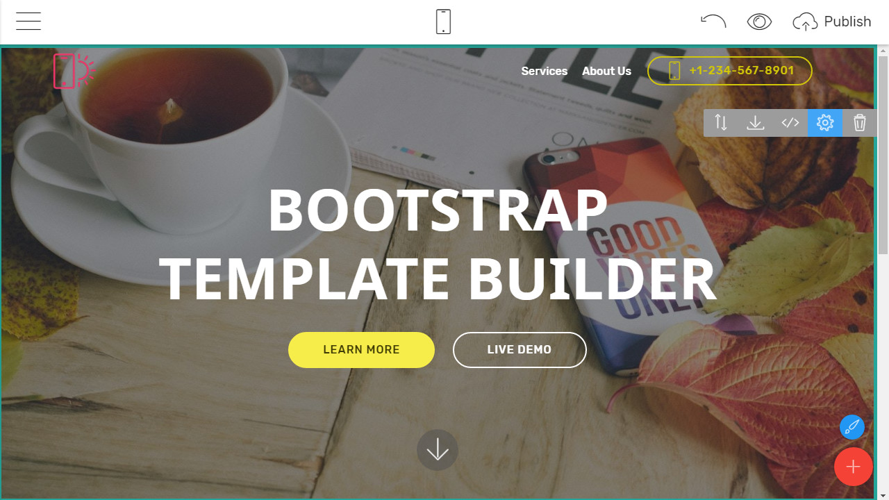 free bootstrap template builder