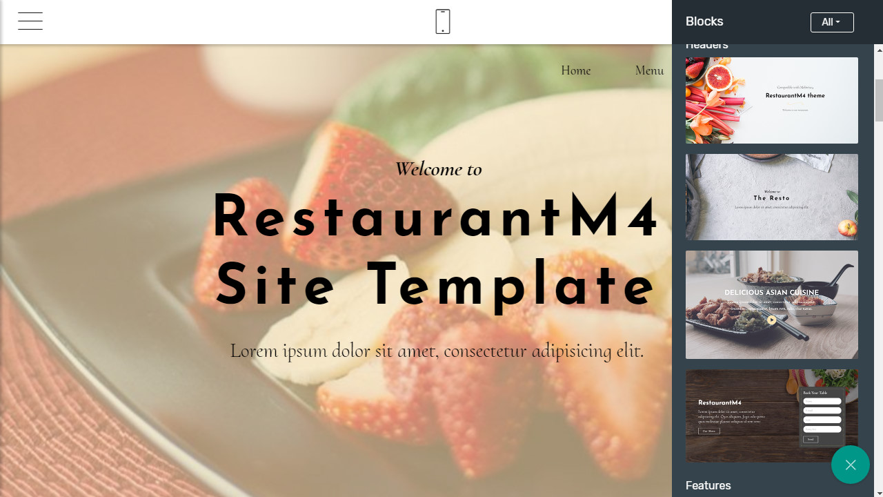 free one-page website templates