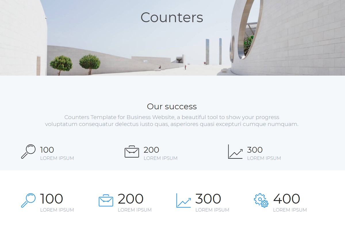 Creative Counters HTML Template