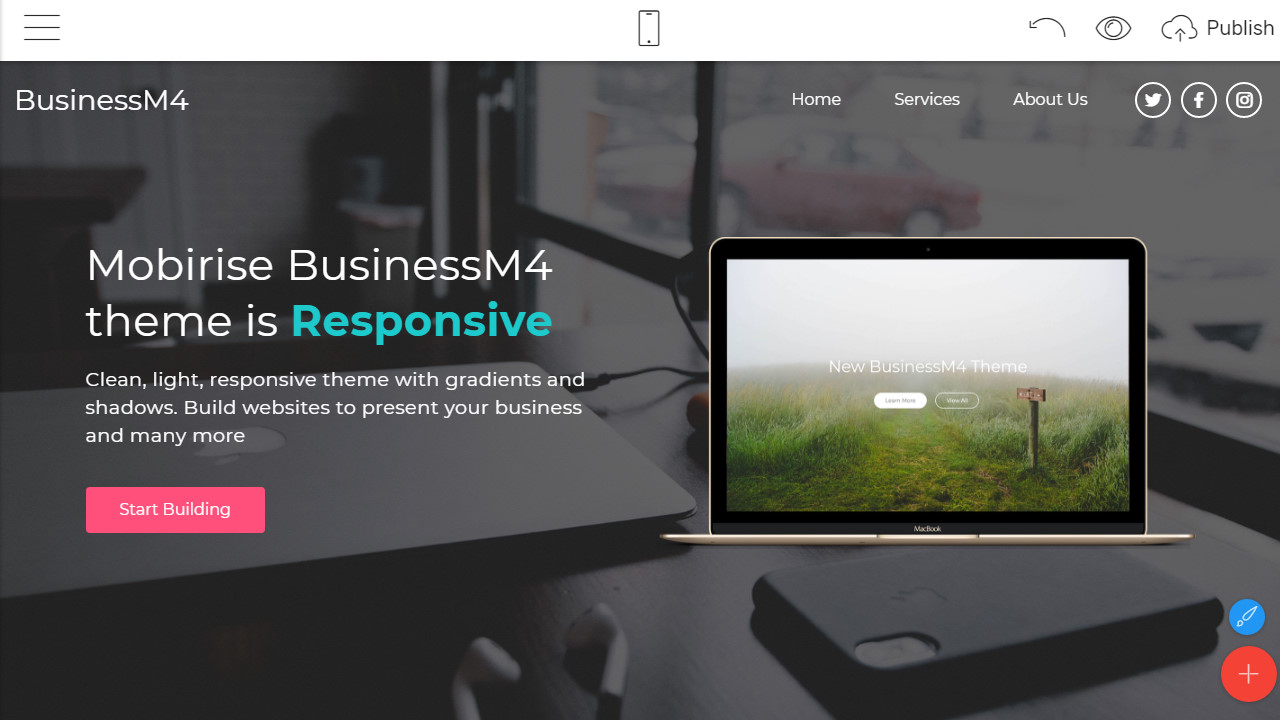 Business website template