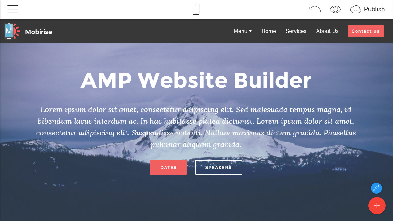 free amp bootstrap builder