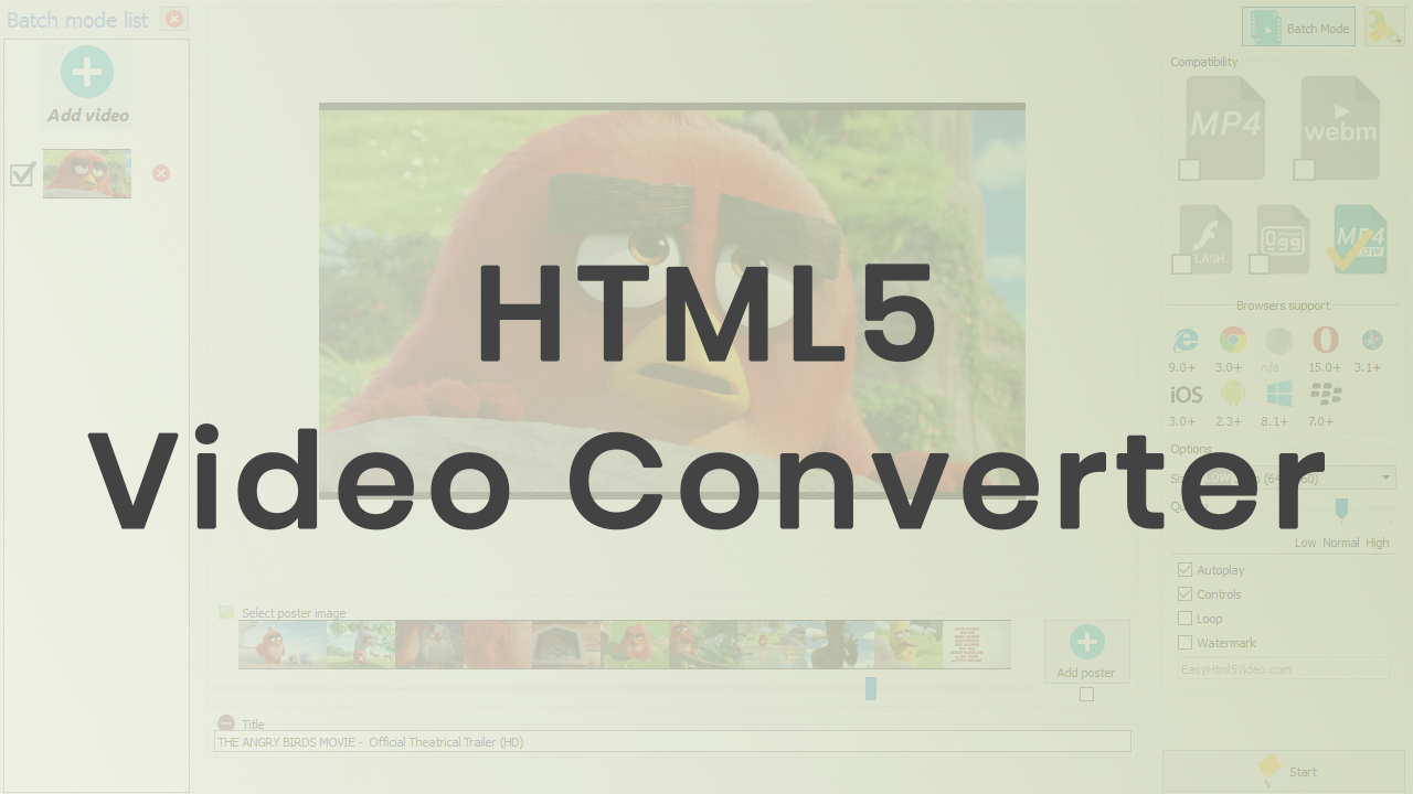 html5 video converter